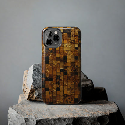 Golden Tile iPhone Case | Add Glamour and Elegance to Your Device