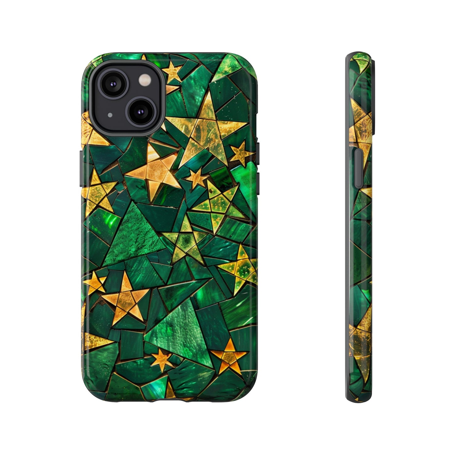 Green Celestial Stained Glass Mosaic Phone Case