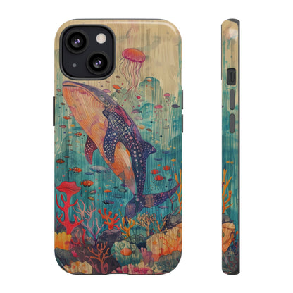 Whale Shark, Turtle, Manta Ray Phone Case