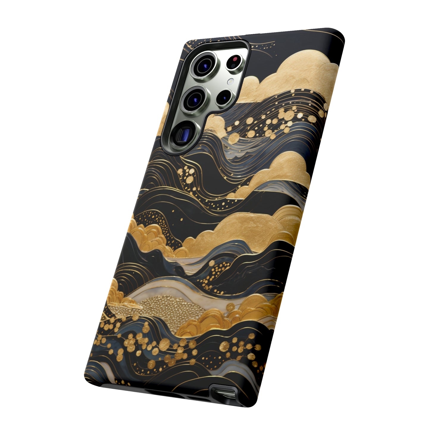 Chiyogami Mountains Tough Phone Case fits Galaxy S23 S22 S21 S20 Plus Ultra | Iphone 14 13 12 11 8 Pro Max Mini | Pixel 7 6 Pro 5 | Japanese