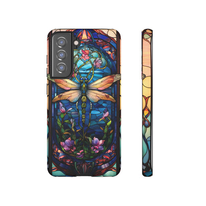 Art Nouveau Stained Glass Dragonfly Phone Case