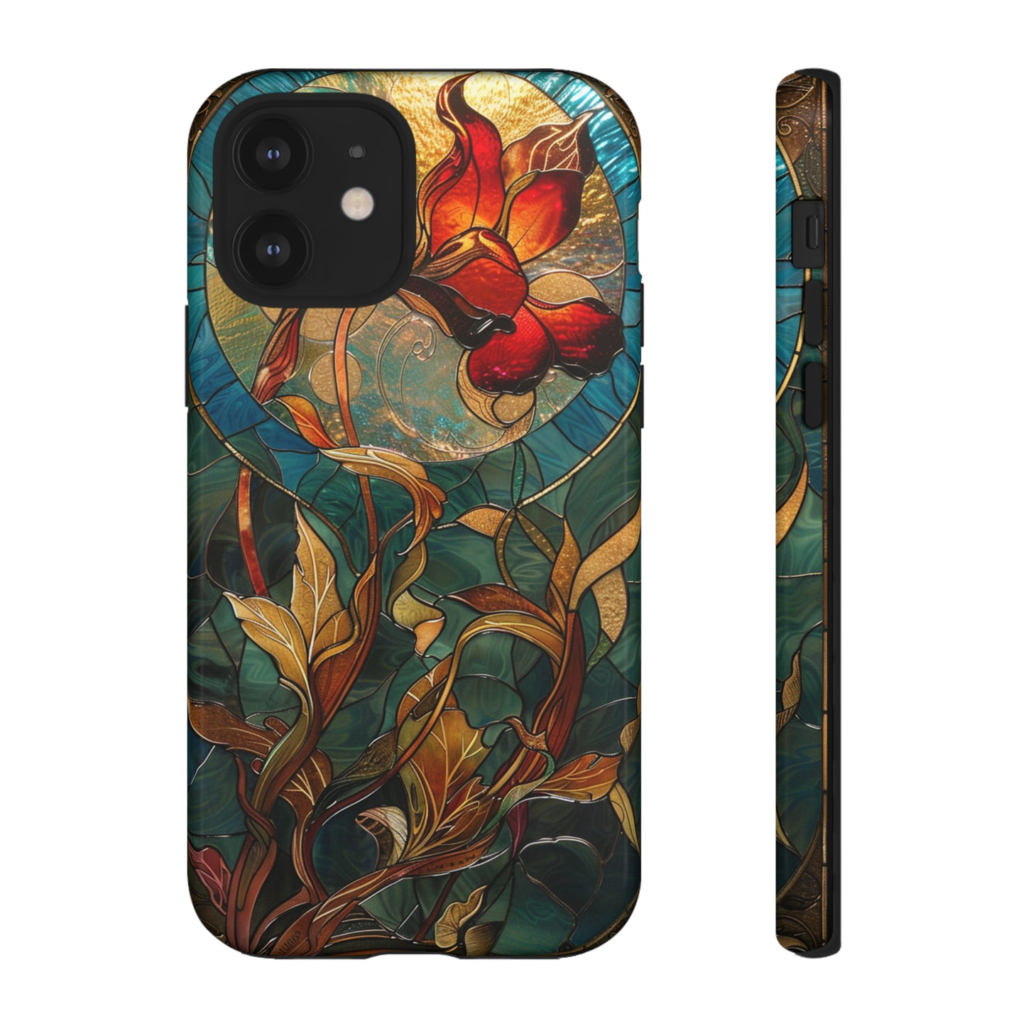 Art Nouveau Floral Full Moon Phone Case