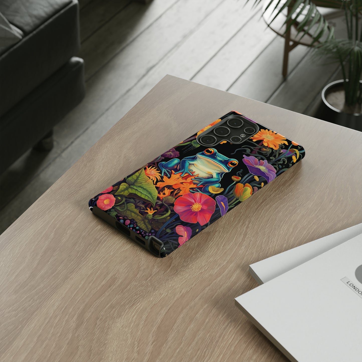 Floral Frogs Elegance Phone Case for Google Pixel, iPhone & Samsung Galaxy