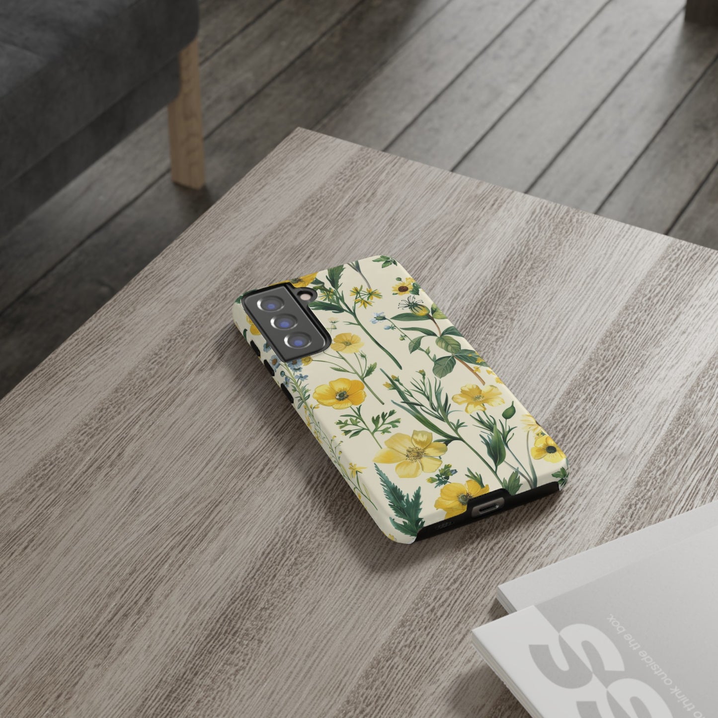 Floral Sage Yellow Wildflower Phone Case