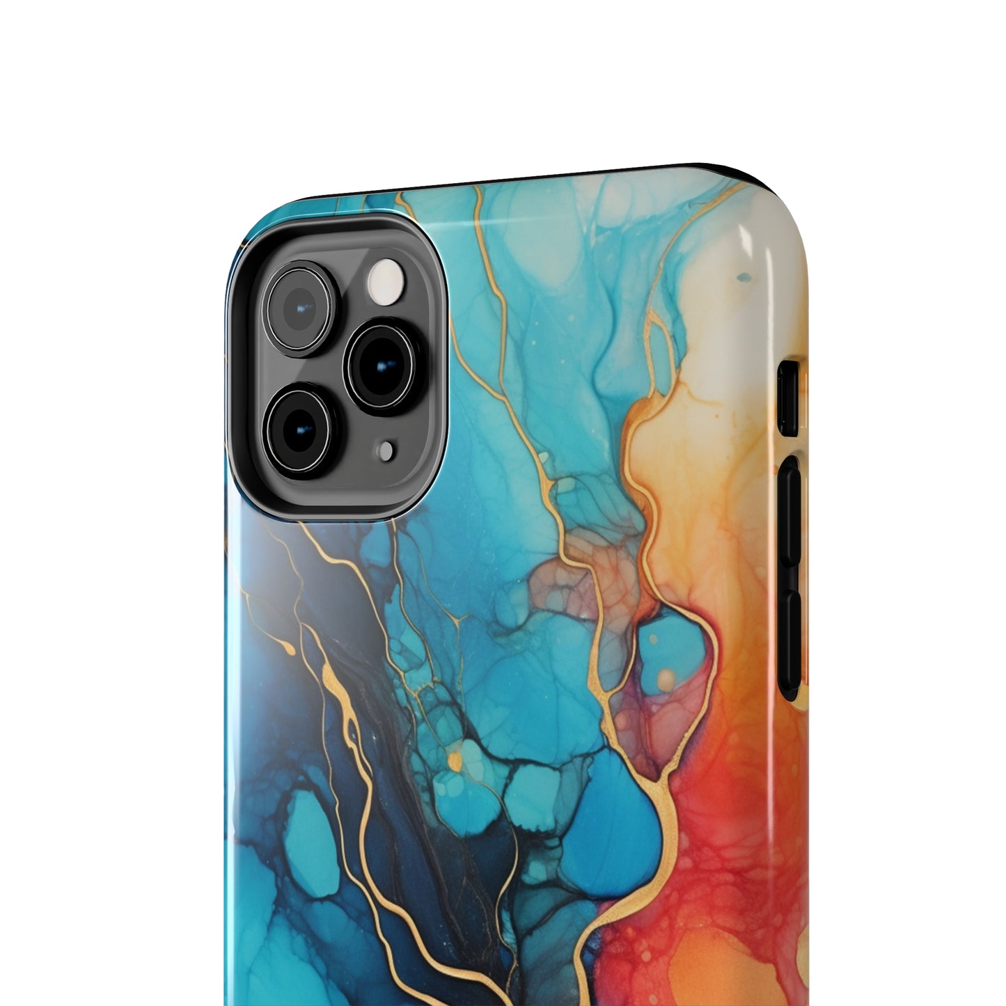 Marbled Watercolor iPhone Case | Embrace the Mesmerizing Multicolor Art