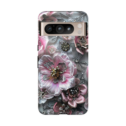 Coquette Aesthetic Floral Art iPhone 15 Case