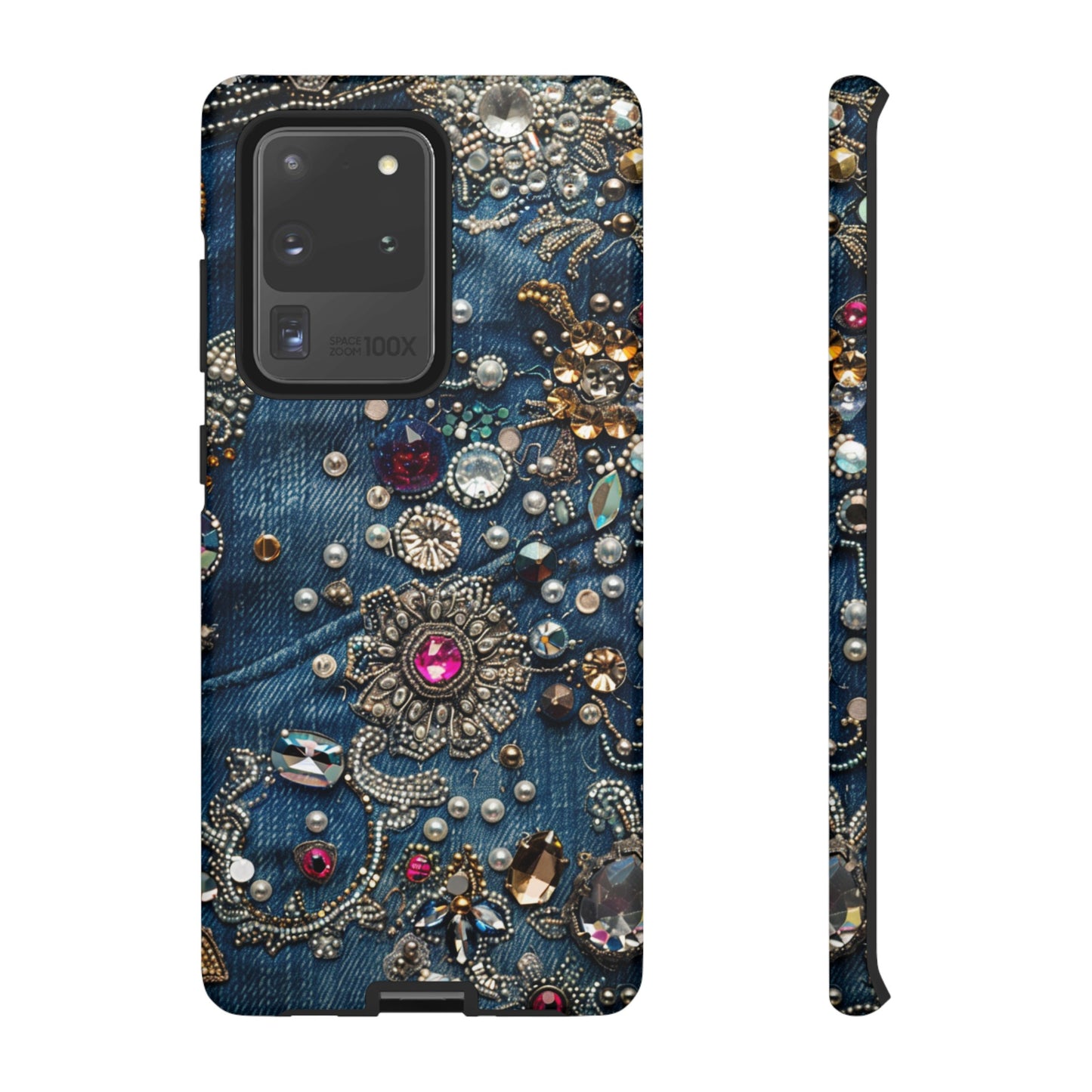 Blue Jean Queen Rhinestone Bling Phone Case