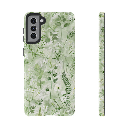 Floral Sage Green Wildflower Phone Case