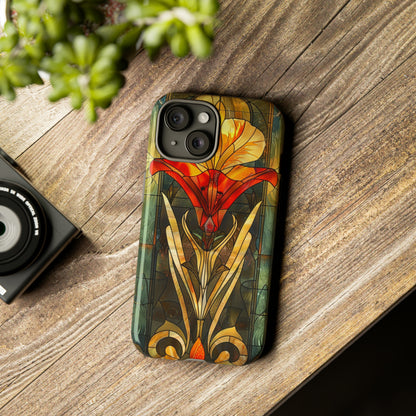 Art Deco Stained Glass floral Phone Case