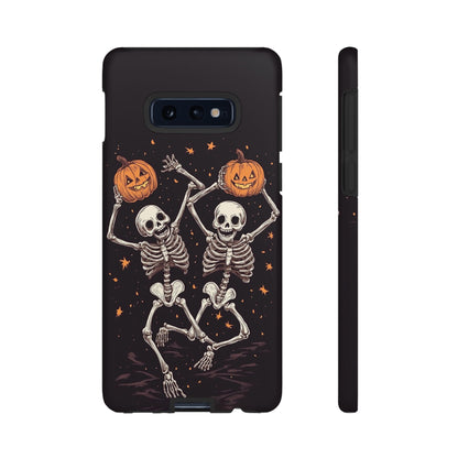 Dancing Skeletons with Jack-o'-Lanterns Phone Cover