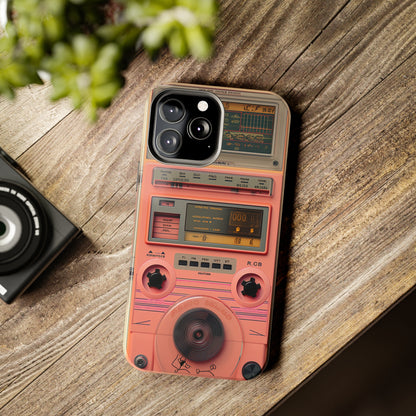 Cyberpunk Retro Walkman Nostalgia | Vintage Beats Revival iPhone Case