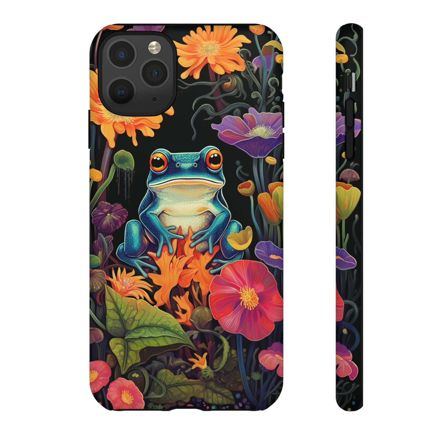 Floral Frogs Elegance Phone Case for Google Pixel, iPhone & Samsung Galaxy