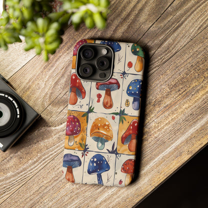 Trippy Magic Mushroom Toadstools Phone Case