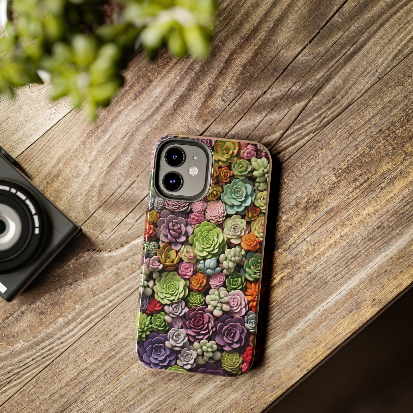 Succulent Desert Cactus Floral iPhone Case | Embrace the Beauty of Arid Elegance