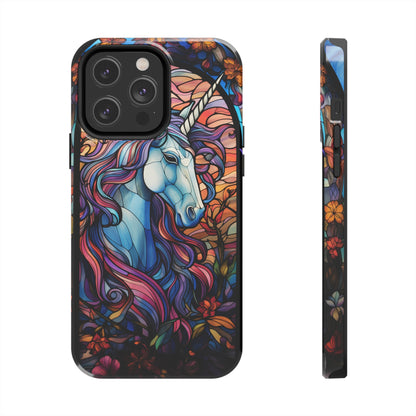 Unicorn Stained Glass iPhone Case | Mythical Beauty and Device Protection