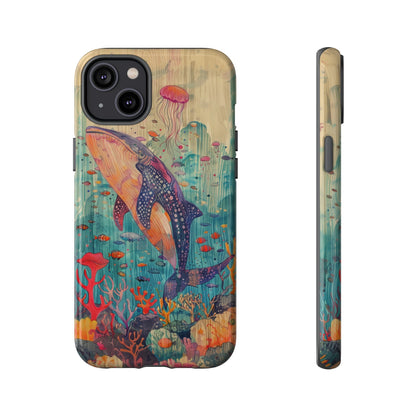 Whale Shark, Turtle, Manta Ray Phone Case