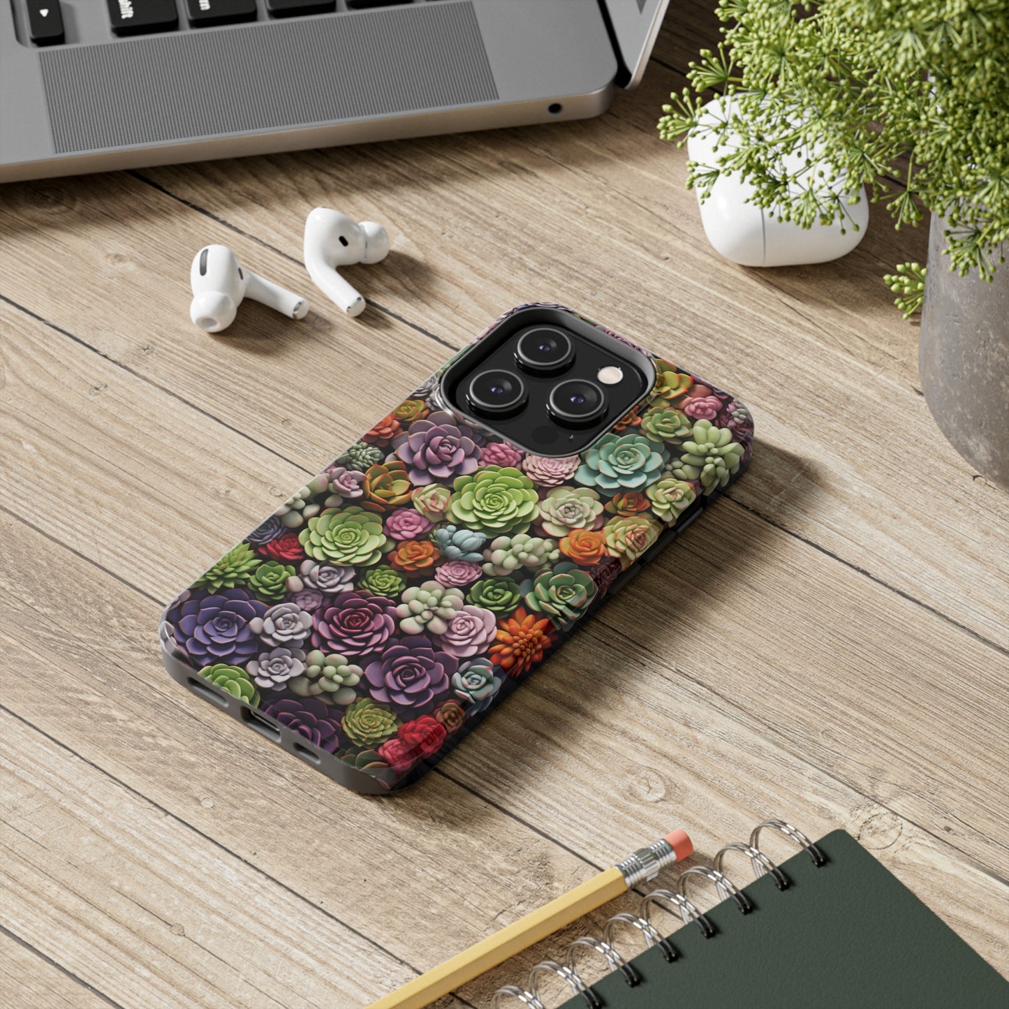 Succulent Desert Cactus Floral iPhone Case | Embrace the Beauty of Arid Elegance