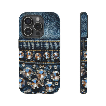 Blue Jean Queen Rhinestone Bling Phone Case