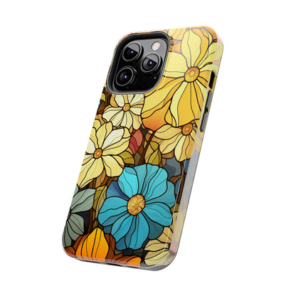 Kaleidoscopic Elegance: Stained Glass Vintage Floral iPhone Case – Timeless Beauty Illuminated