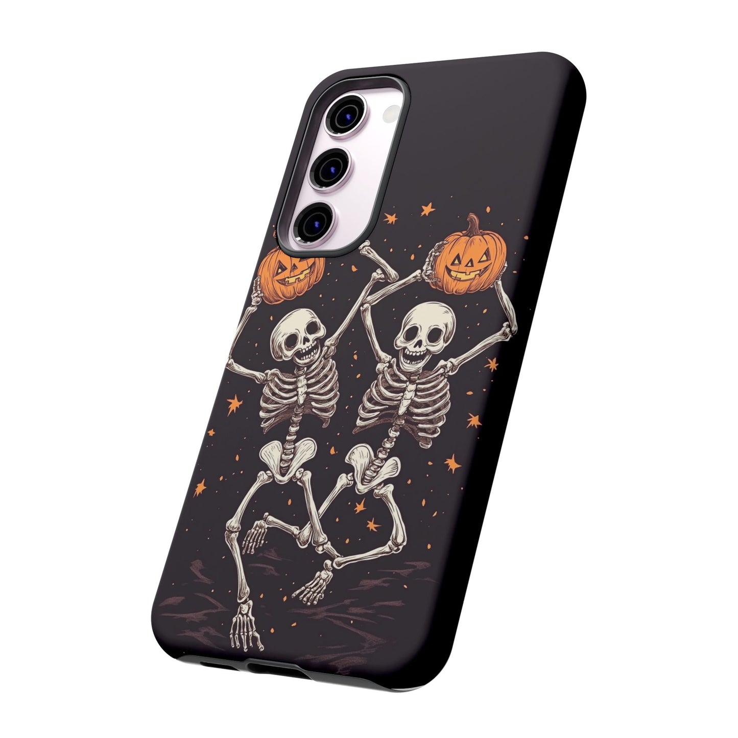 Dancing Skeletons with Jack-o'-Lanterns Phone Cover