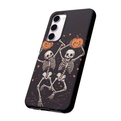 Dancing Skeletons with Jack-o'-Lanterns Phone Cover