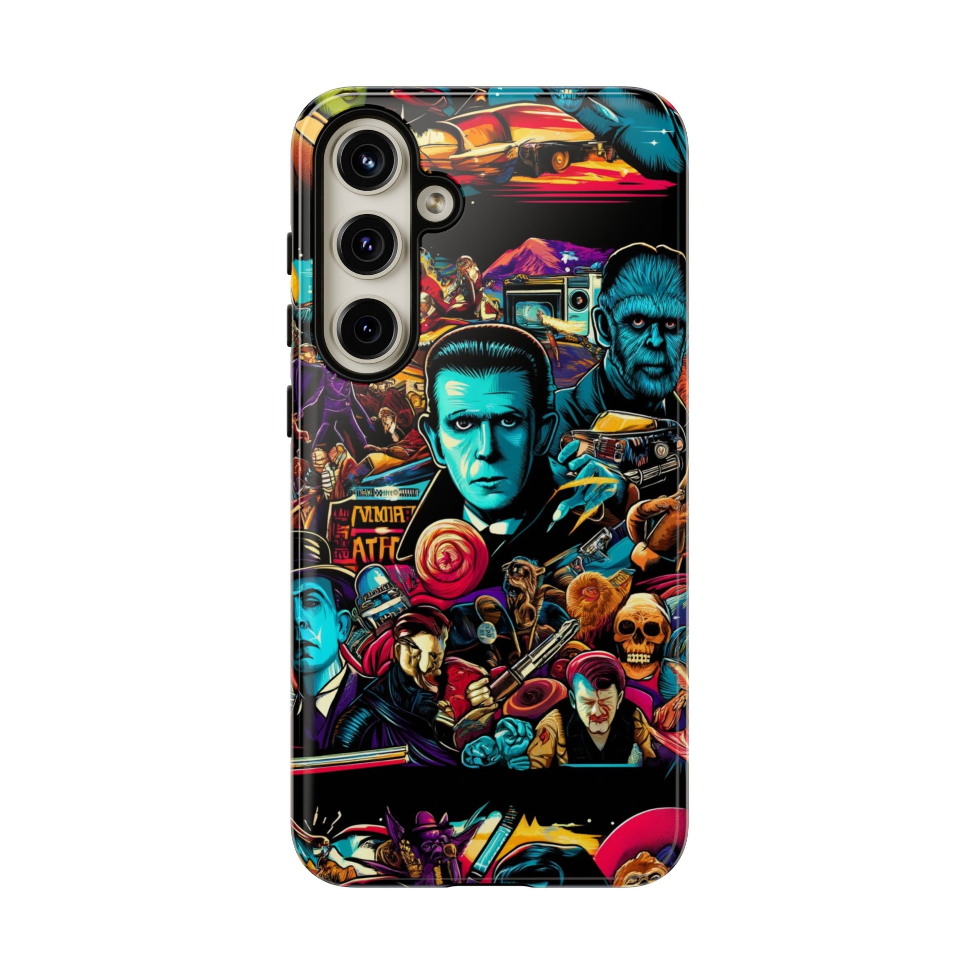 Retro horror Hollywood pop art phone case for iPhone 15