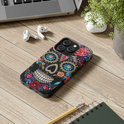 Sugar Skull iPhone Case | Celebrate Dia de los Muertos with Vibrant Elegance