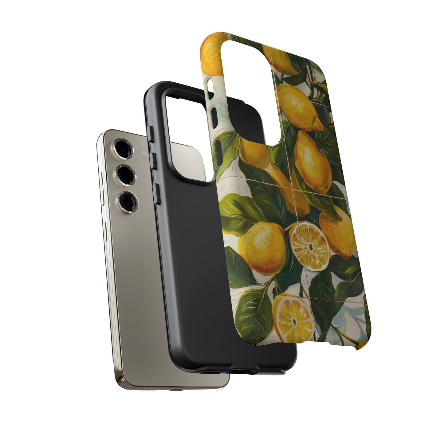 Mediterranean Lemon Italian Tile iPhone 14 Case