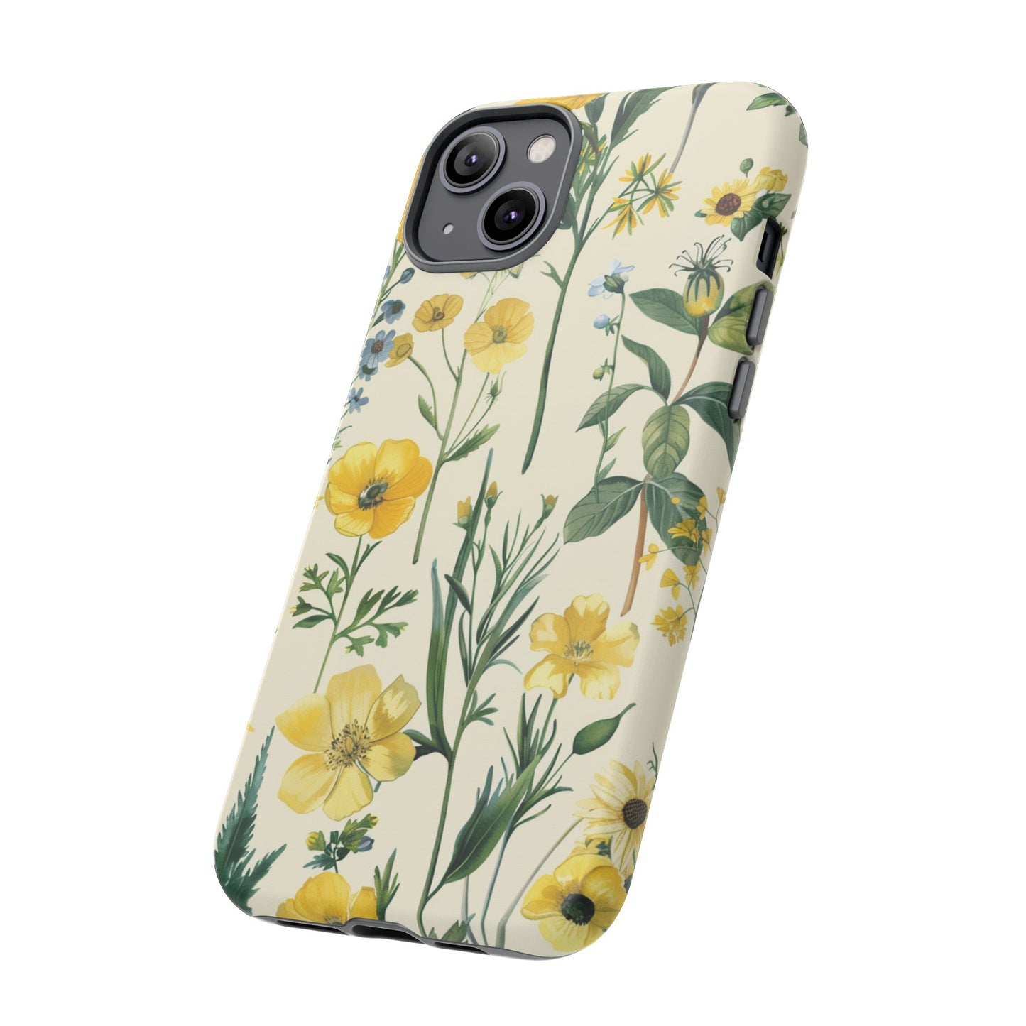 Floral Sage Yellow Wildflower Phone Case