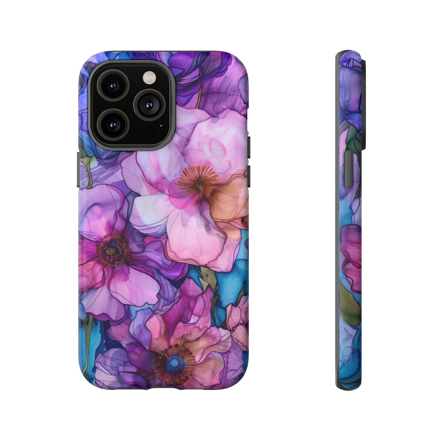 Purple Flower Stained Glass Phone Case