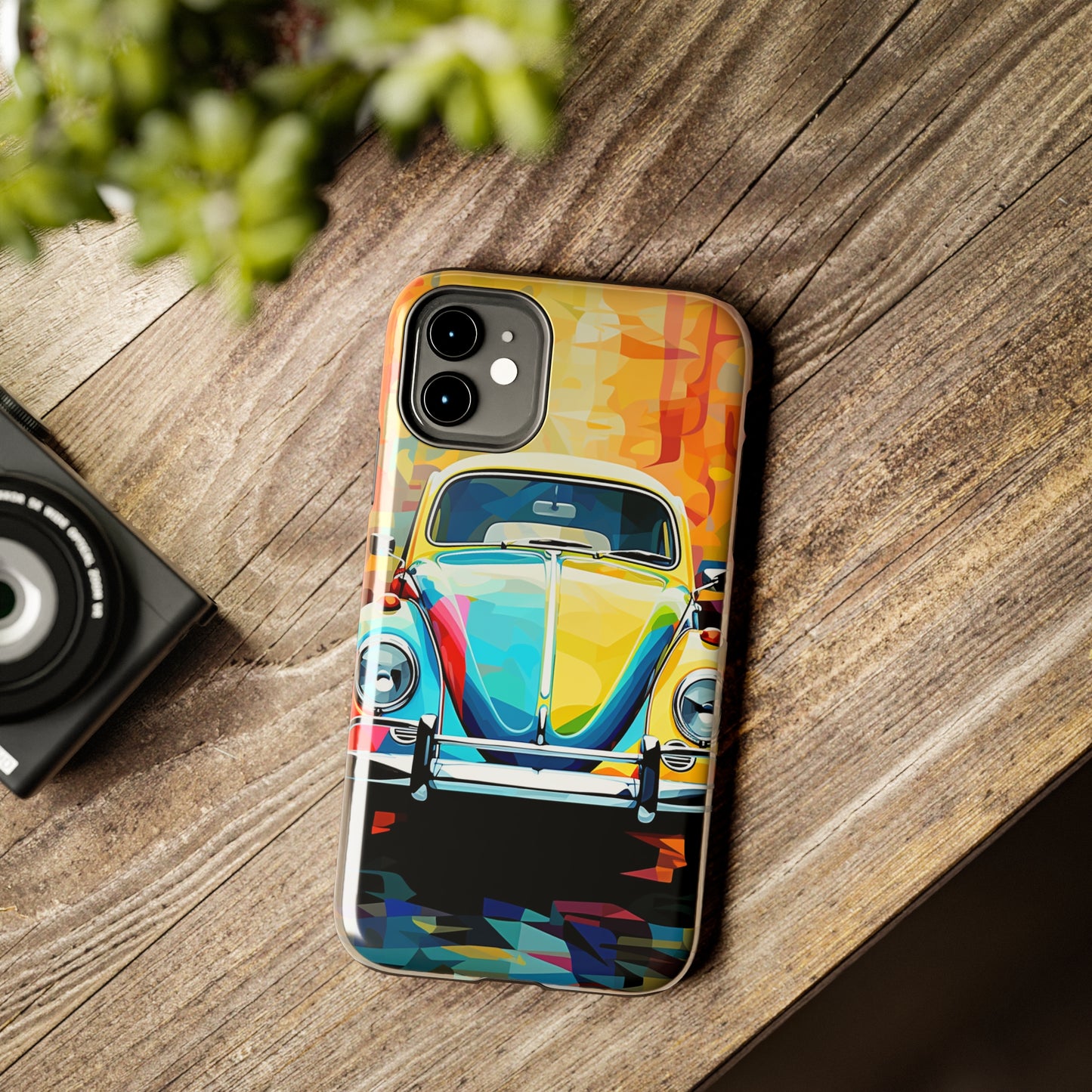 VW Bug Phone Case Retro iPhone Tough Case – Volkswagen beetle iPhone case