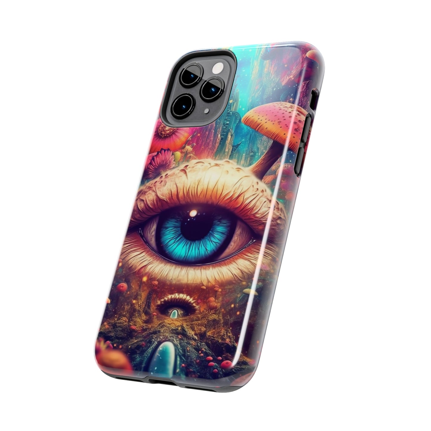 Eye of the Mushroom Psychedelic Art iPhone Case | Embrace the Trippy Enigma