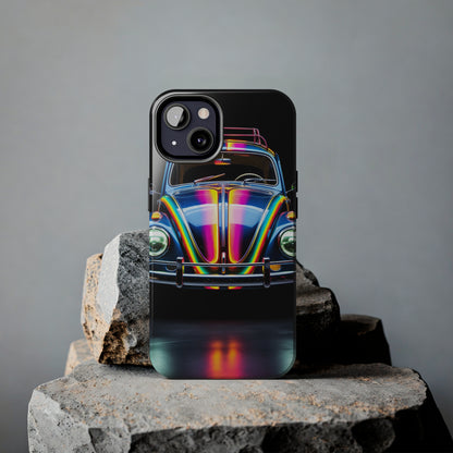 iPhone Case | Colorful Journeys: Psychedelic VW Bug iPhone Tough Case