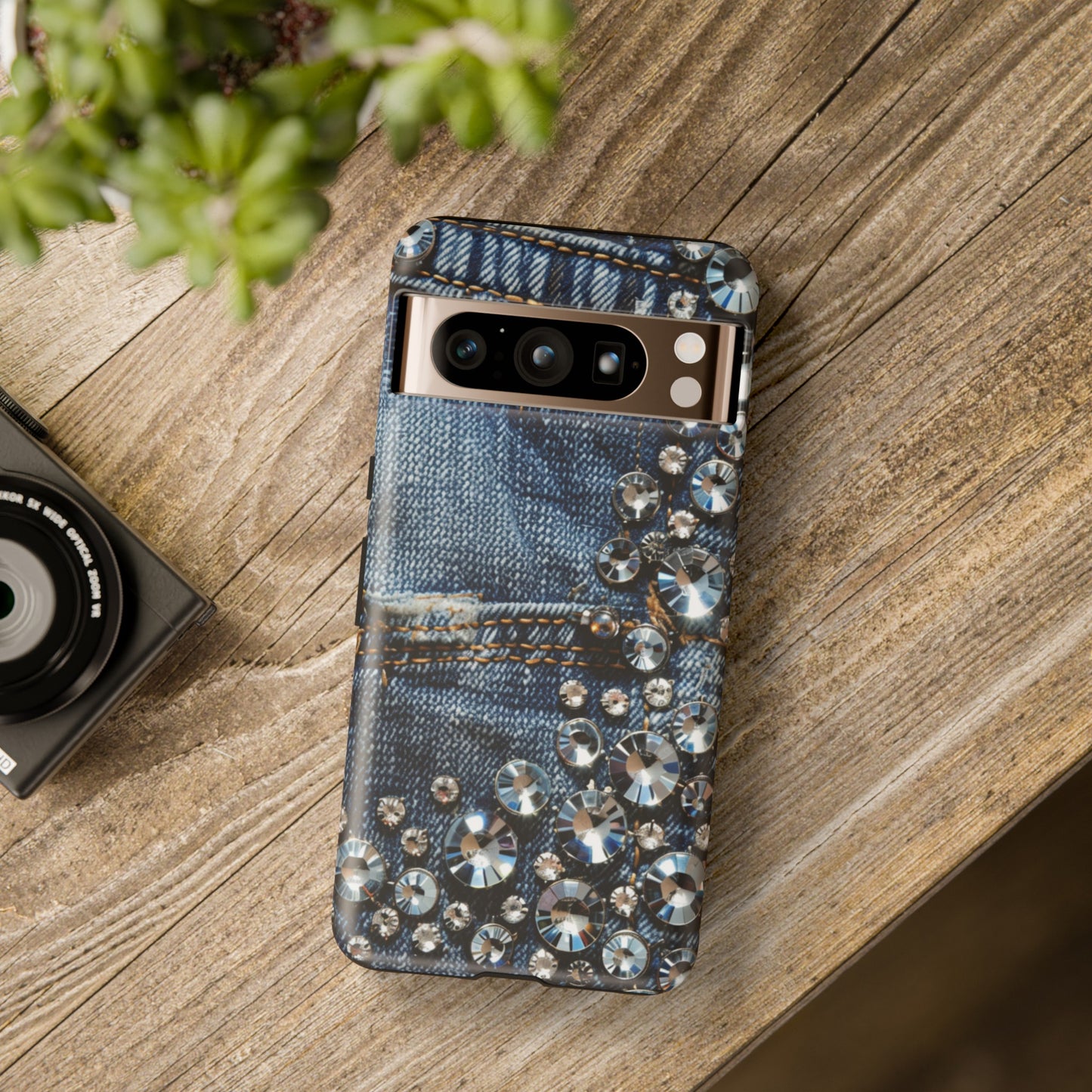 Blue Jean Queen Rhinestone Bling Phone Case