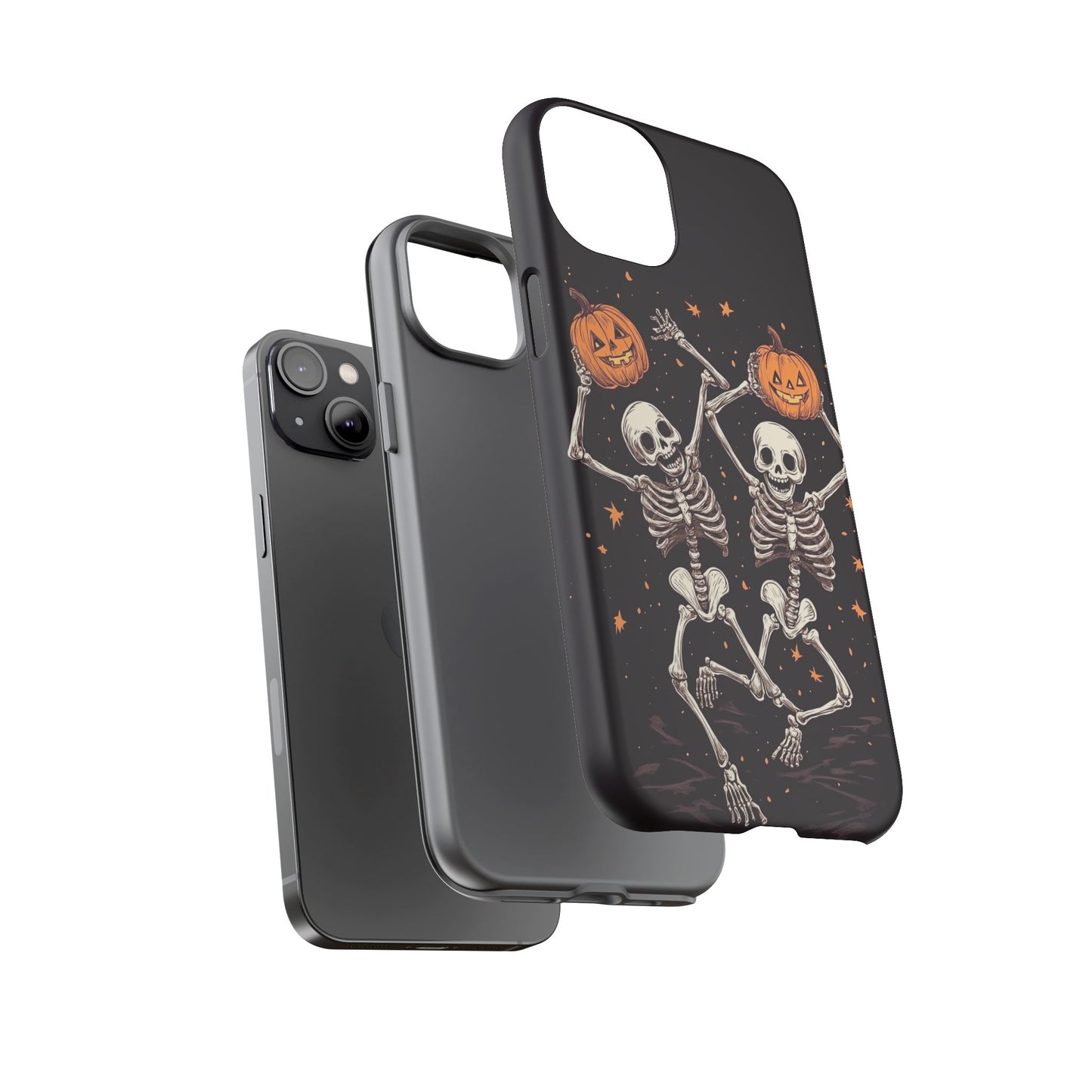 Dancing Skeletons with Jack-o'-Lanterns Phone Cover