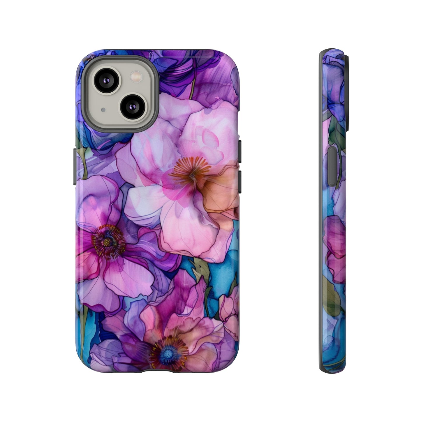 Purple Flower Stained Glass Phone Case