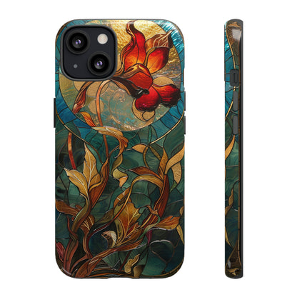 Art Nouveau Floral Full Moon Phone Case