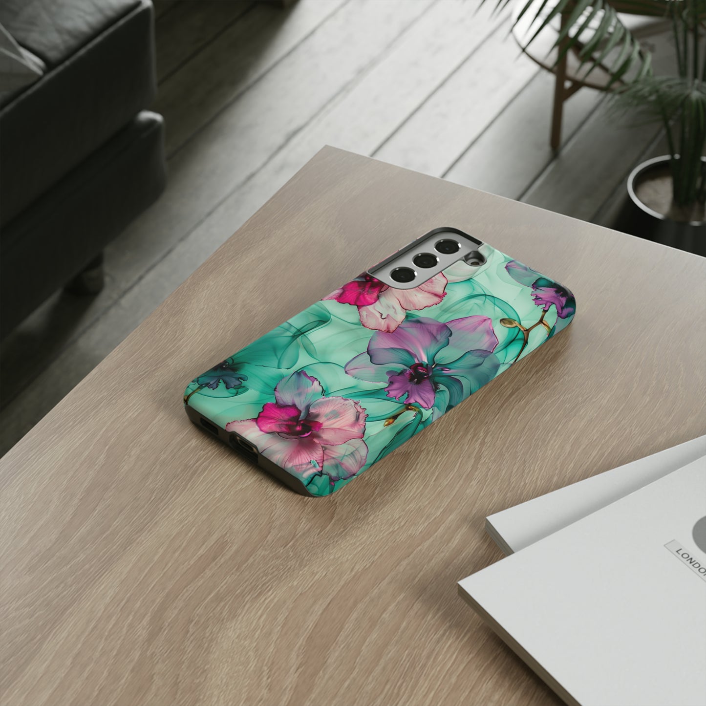 Watercolor Floral Orchids Phone Case