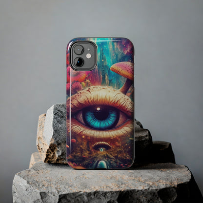 Eye of the Mushroom Psychedelic Art iPhone Case | Embrace the Trippy Enigma