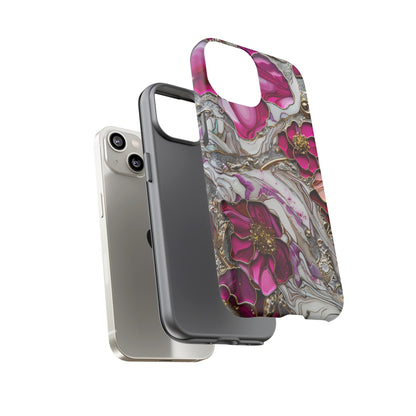 Stained Glass Magenta Floral Paisley Explosion Phone Case