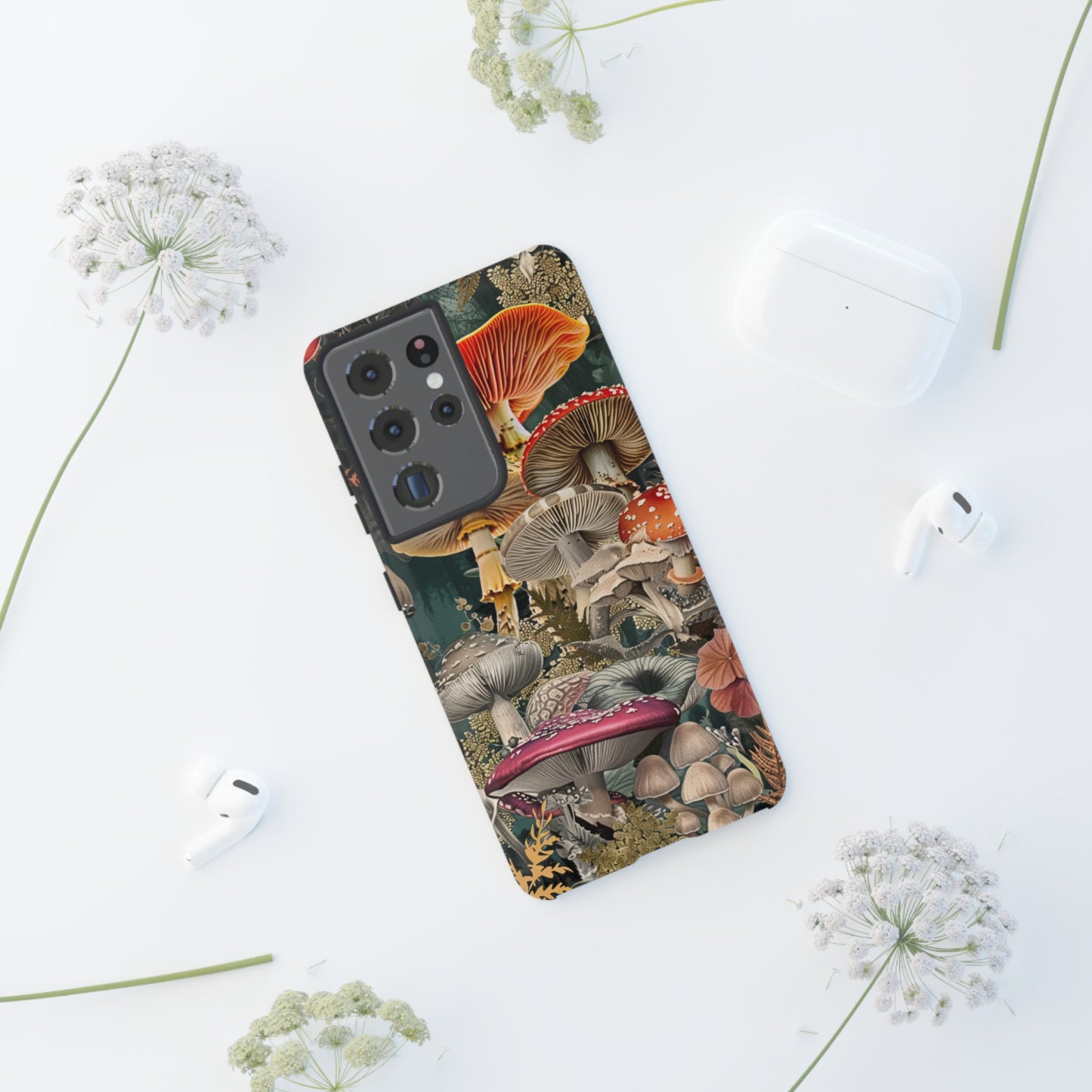 Vintage Illustration Mushroom Collage Phone Case