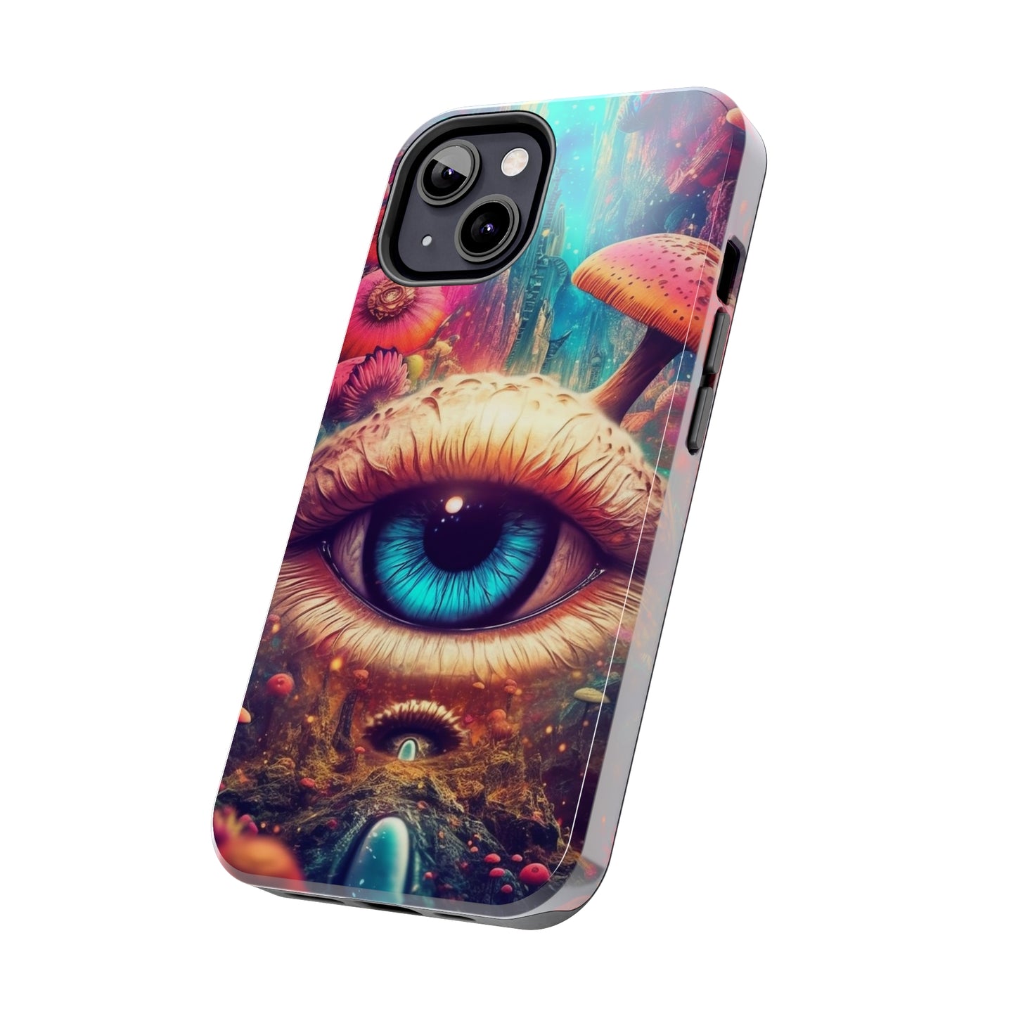 Eye of the Mushroom Psychedelic Art iPhone Case | Embrace the Trippy Enigma