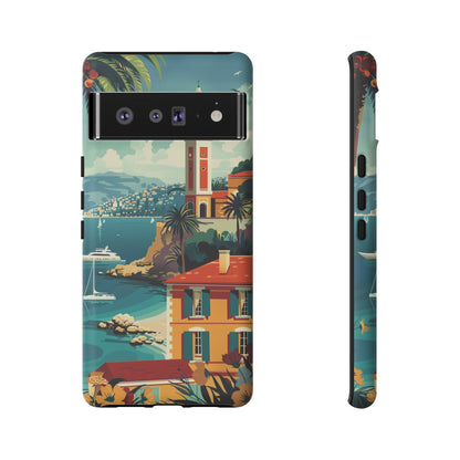 Midcentury French Riviera Landscape Painting Phone Case