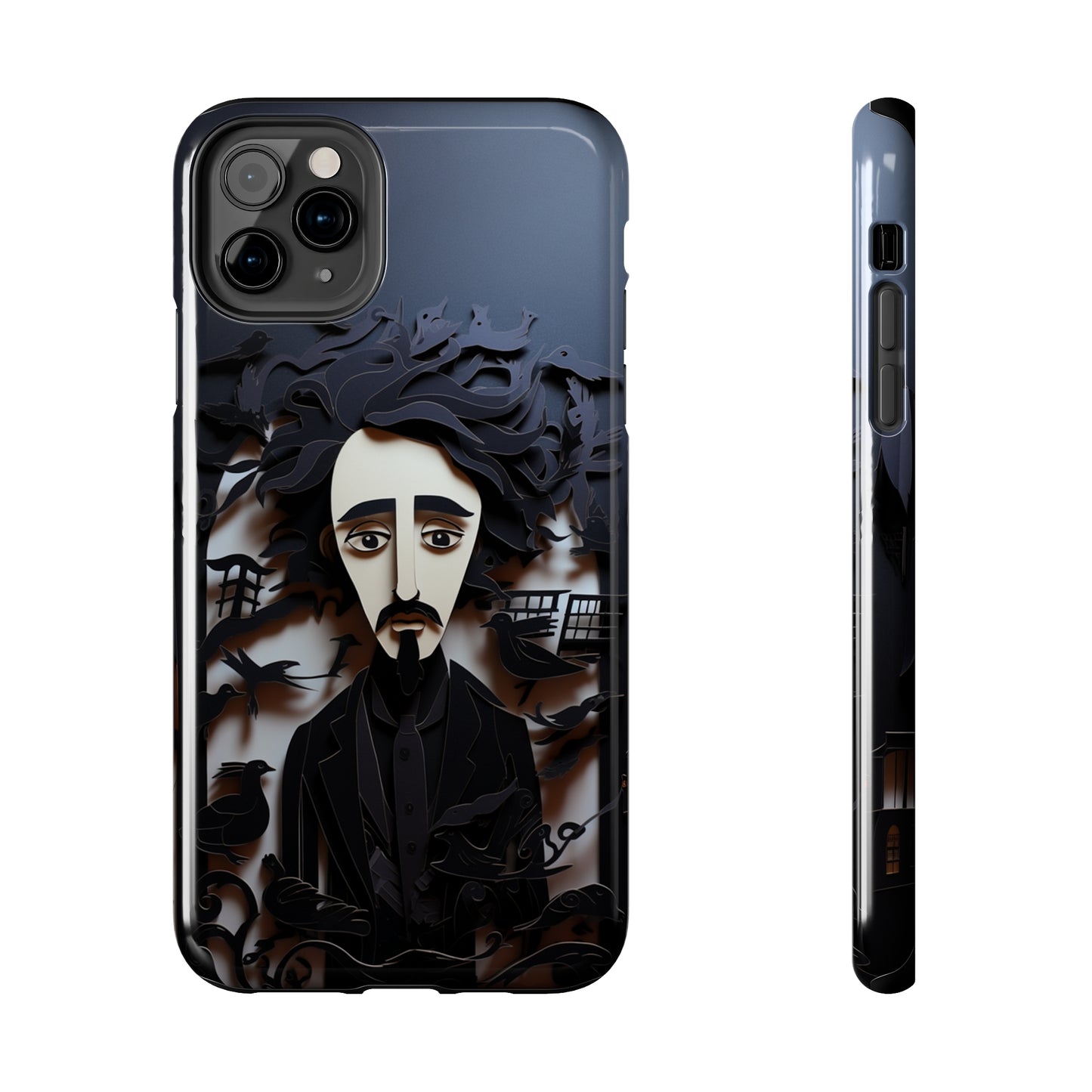 Edgar Allan Poe Gothic Halloween iPhone Case | Embrace the Dark Gothic Charm