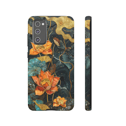 Chiyogami Floral Scroll Work Phone Case