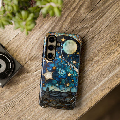 Boho Starry Night Stained Glass Artistry Phone Cover