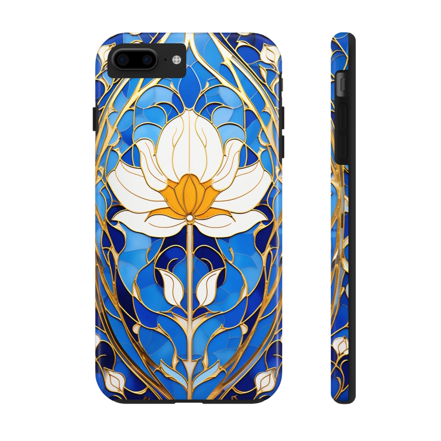 Art Deco Stained Glass iPhone Case | Vintage Floral Glamour, iPhone Case for Models 11 through 14 Pro Max