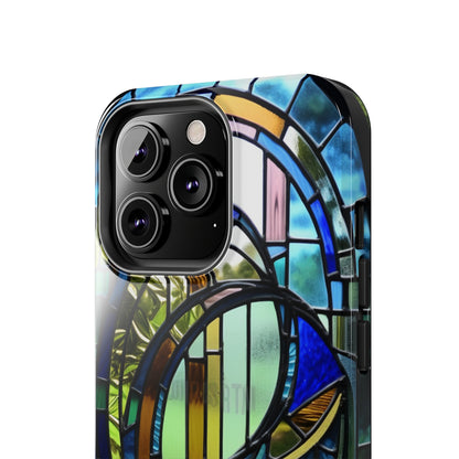 Stained Glass Floral: Art Deco Delight | Boho Chic Tough Case for iPhone & Samsung Galaxy Models