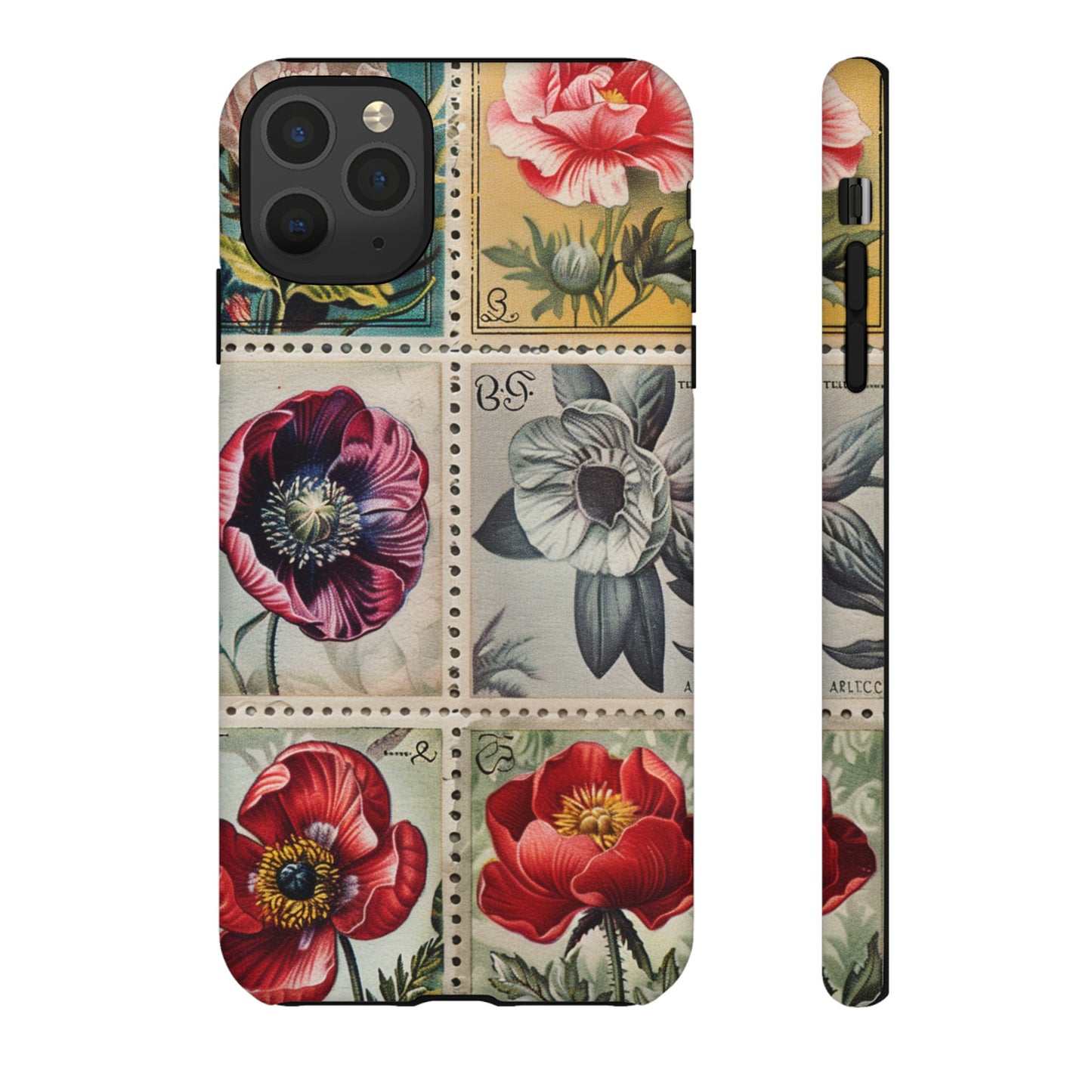 Vintage Floral Stamps Phone Case