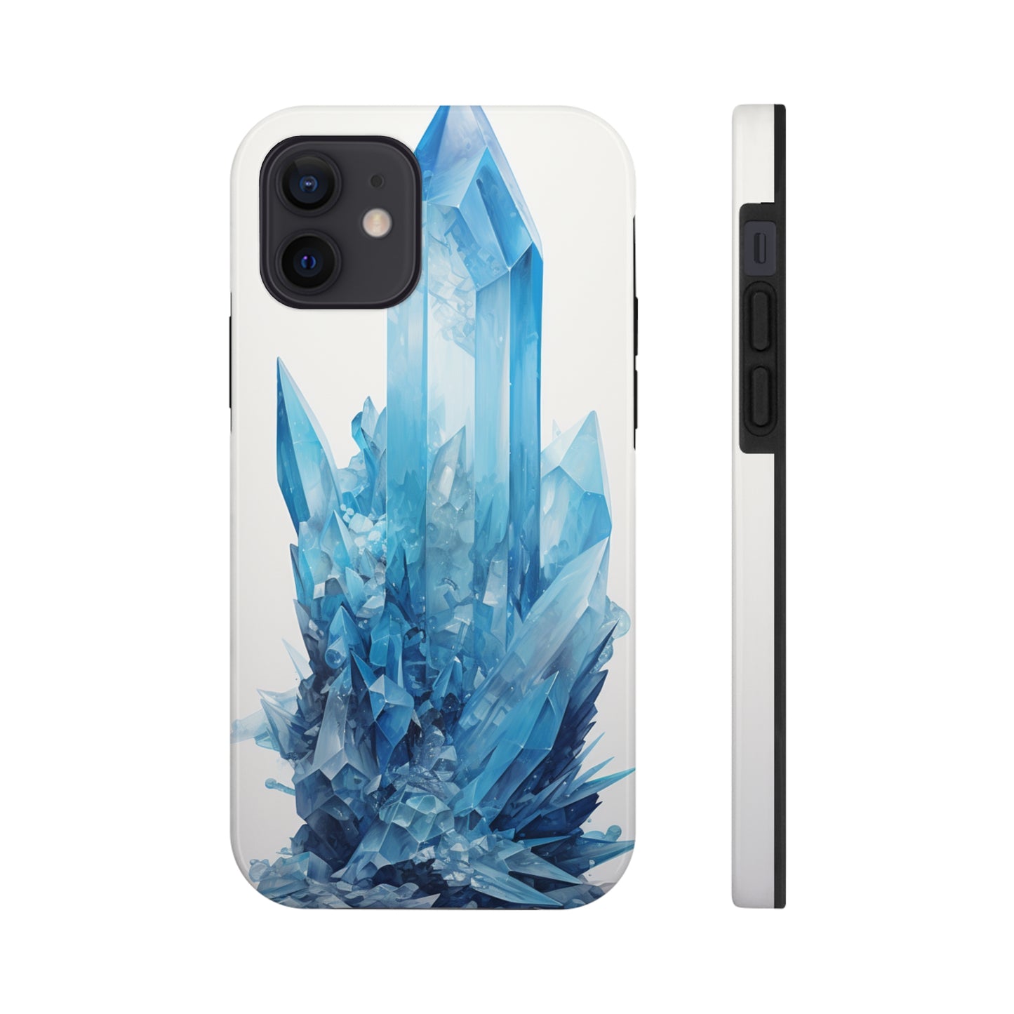 Healing Blue Crystal iPhone Case | Embrace Calmness and Serenity in a Stylish Package